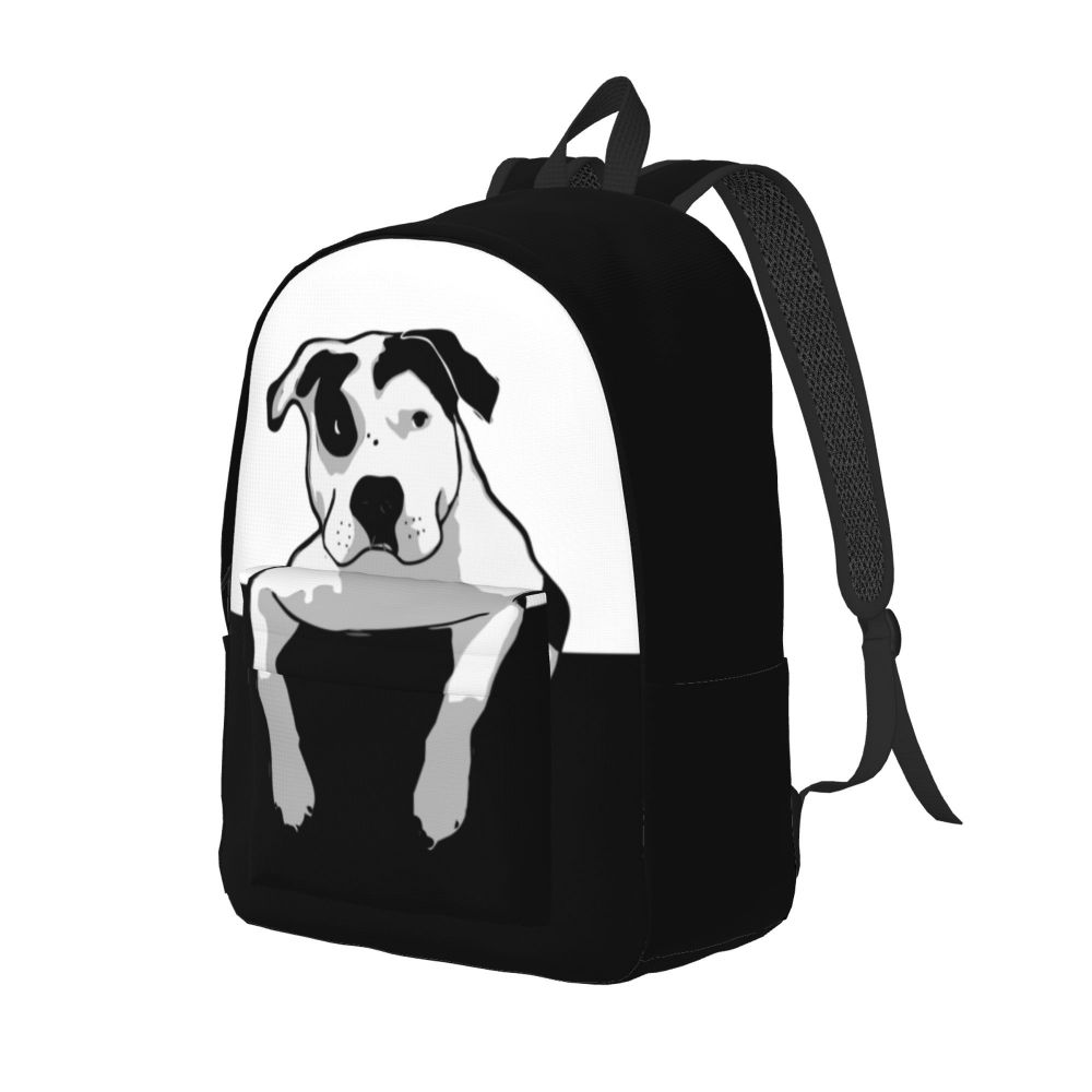 Mulheres Homens Waterproof School College Dog Lover Bag Print Bookbag