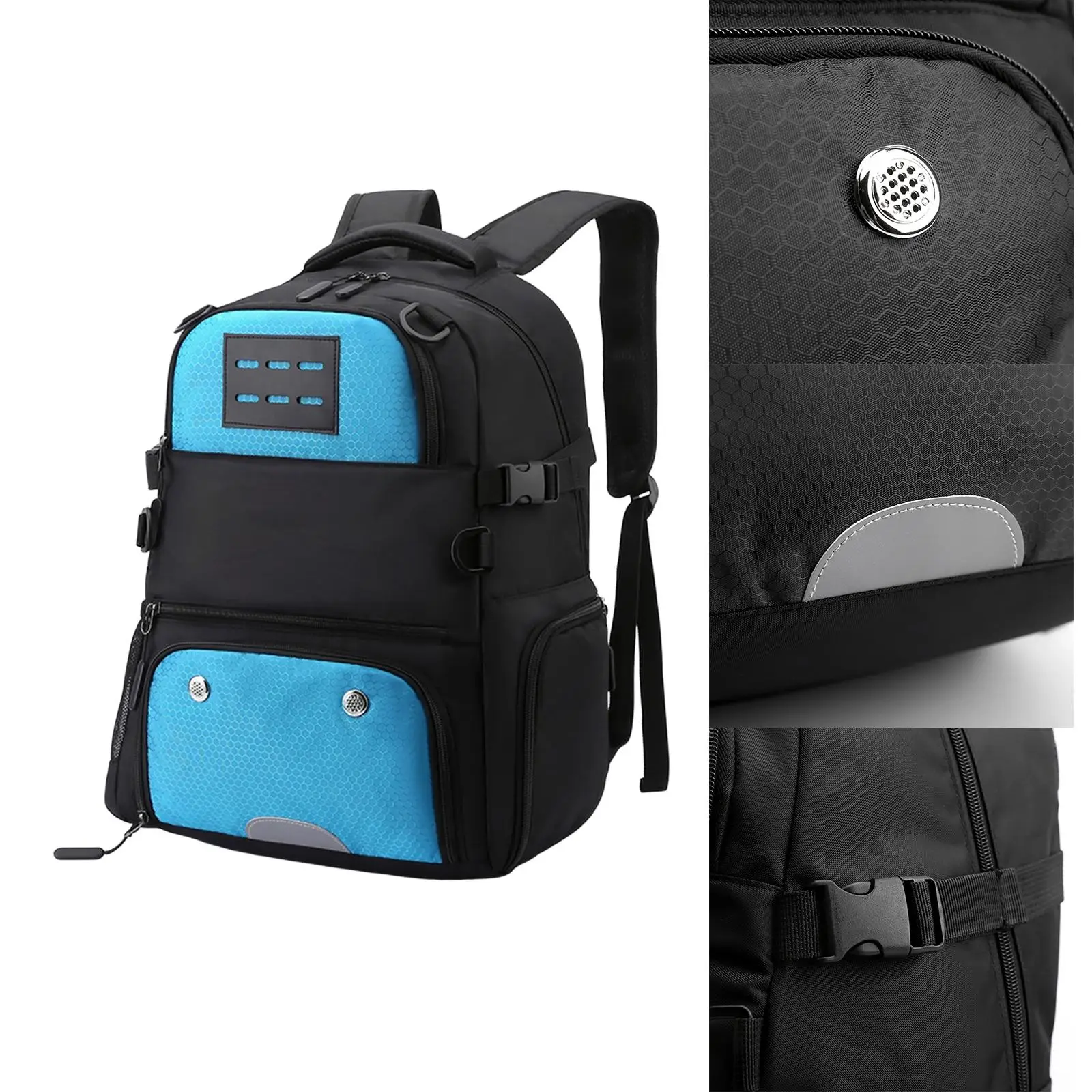 Basketball Football Backpack Pocket Rucksack Adjustable Laptop Bag Soccer Bag for Volleyball Gym Sports Boys Girls