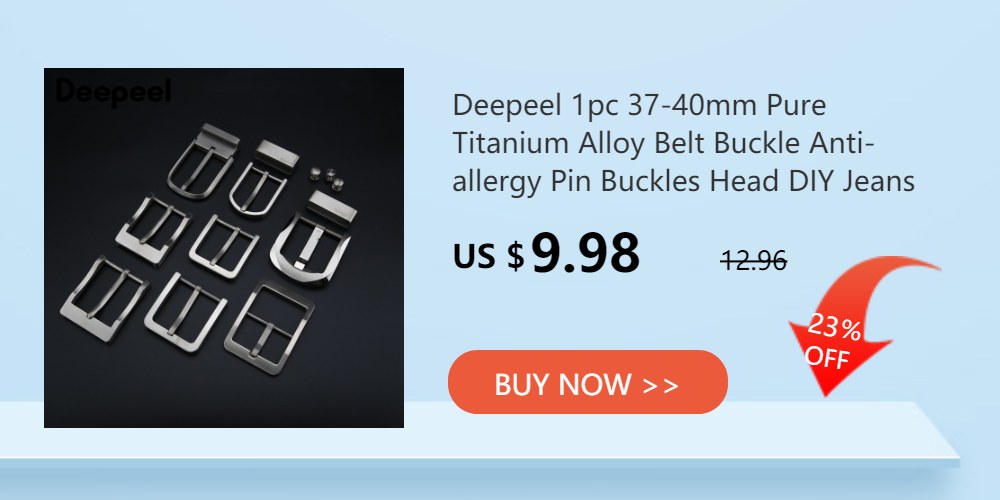 Deepeel 40mm Belt Loop Brushed Metal Solid Stainless Steel Strap 3.7-3.9cm Belts DIY Leather Craft Hardware Jeans Accessories