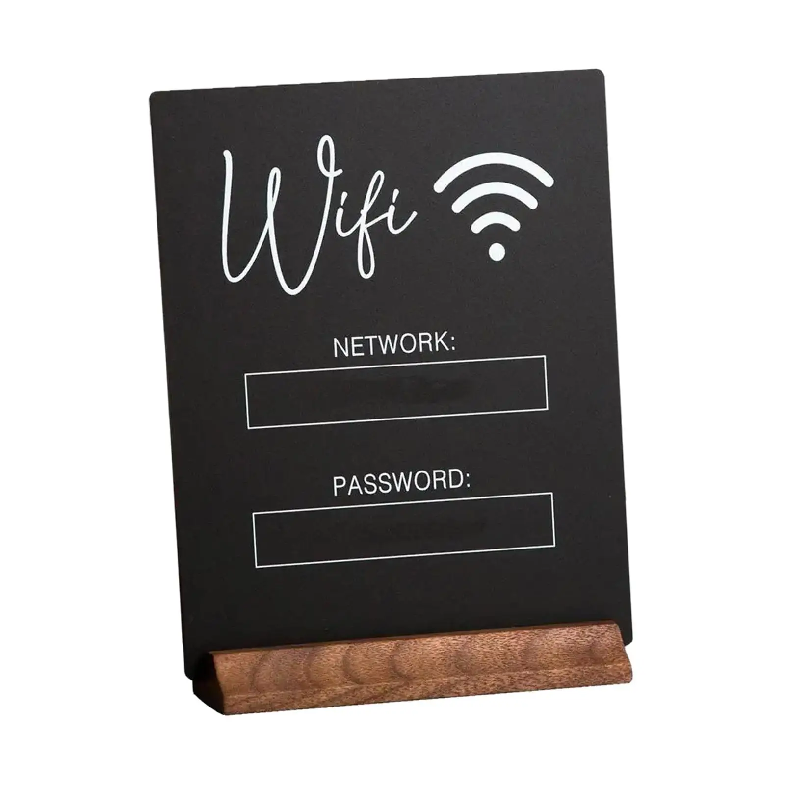 WiFi Sign Display Holder Plaque WiFi Password Sign for Office Hotel Business