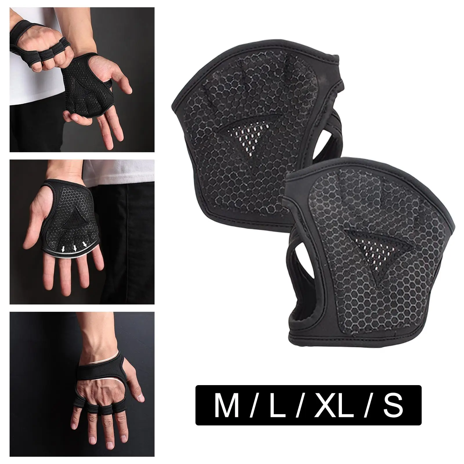 Workout Gloves Non Slip Half Finger Gym Exercise Gloves Palm Protection Men and Women Weight Lifting Gloves for Gym Fitness