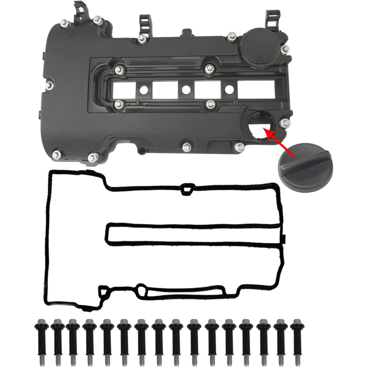 Крышка клапана двигателя с прокладками, болтами и колпачком наполнителя  масла для 2011-2020 Chevy Cruze Cadillac ELR Buick Encore 55573746 25198874  | AliExpress