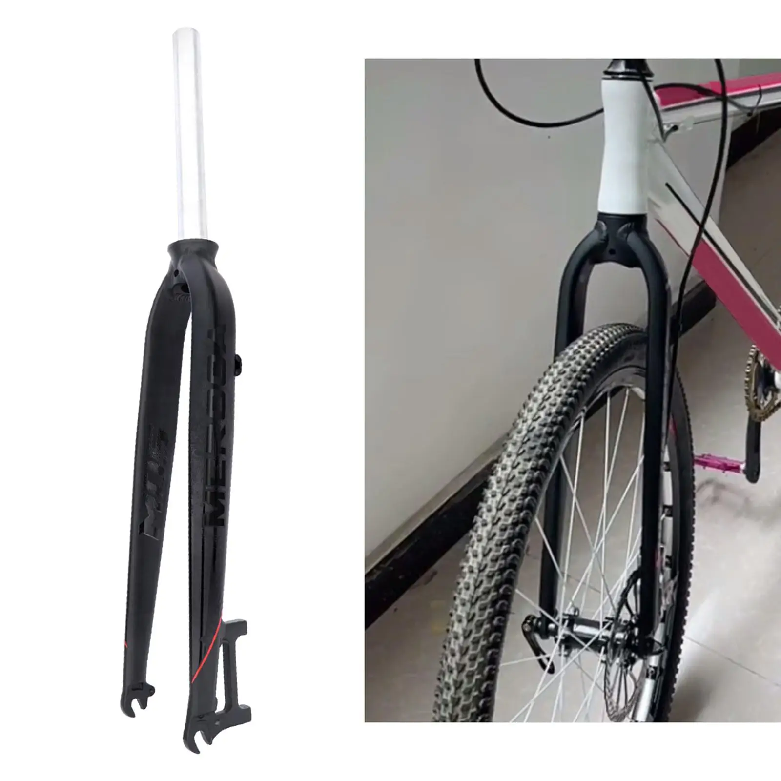 Rigid Fork 27.5 Inch, Mountain  Fork 26 Inch, 29 Inch Lightweight Aluminum Alloy Front Fork