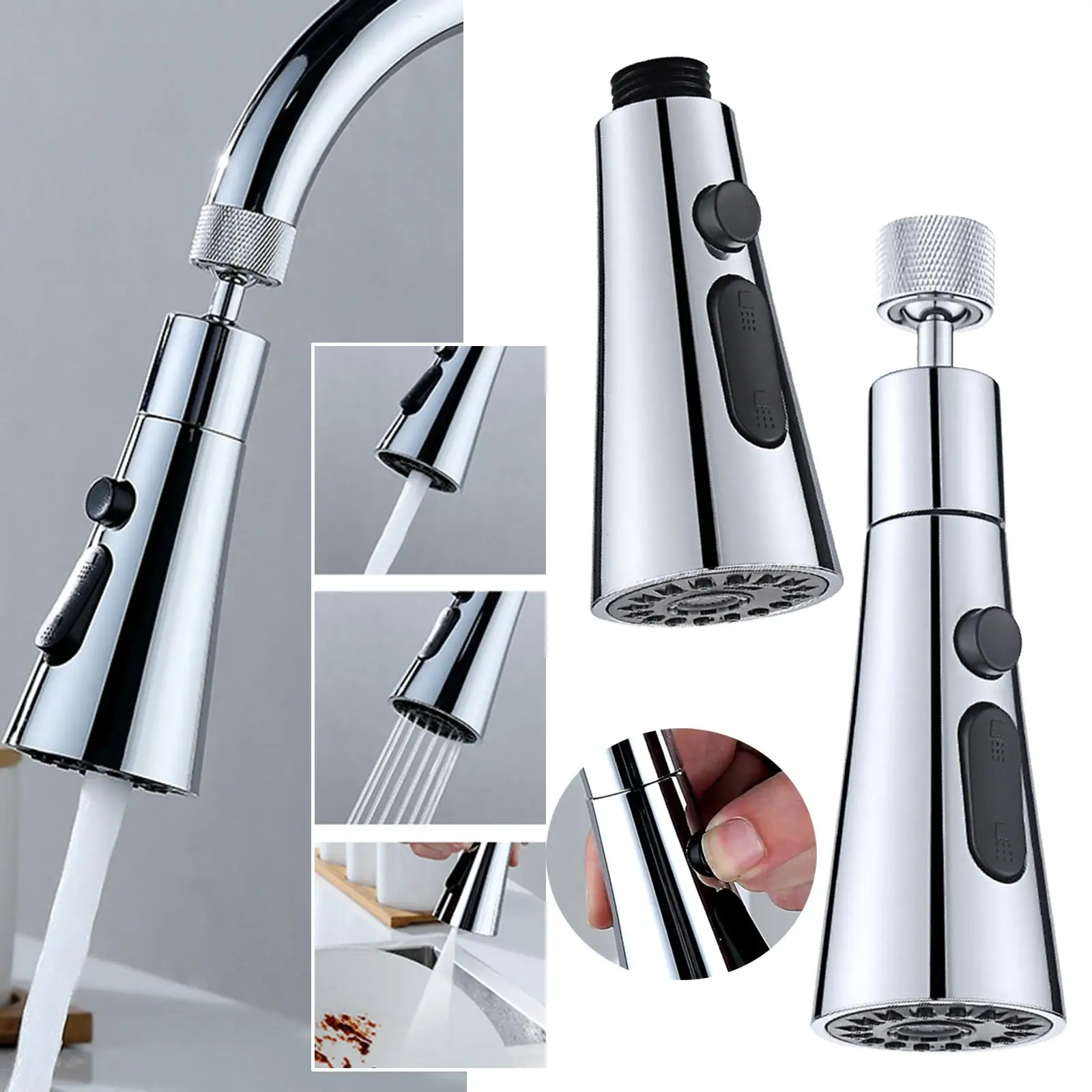 360 Degree Swivel Faucet Sprayer Sink Aerators Kitchen Sink Accessories Kitchen Sink Faucet for Home Bathroom Kitchen