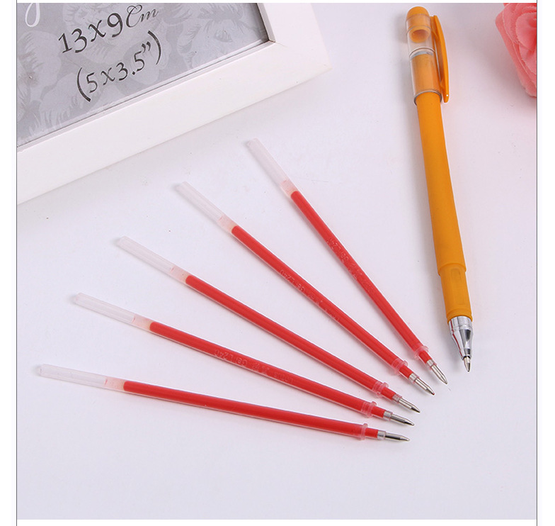 10/20/30 pcs/set 0.5mm Gel Pen Refills Red Blue Black Ink Stationery Writing Supplies Office Signature Rods Office School Needle