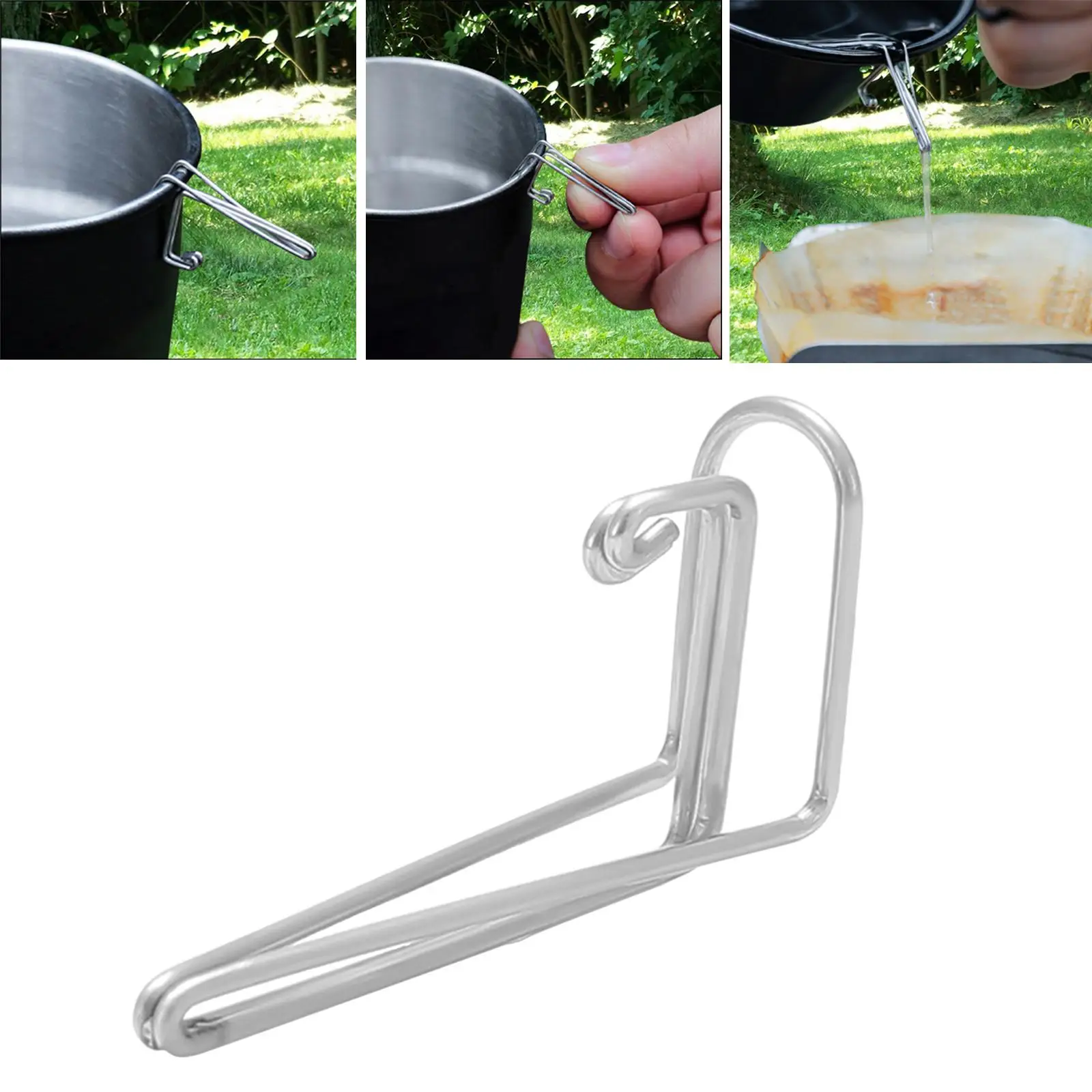Pouring Spout for Camping Bowl Portable Stainless Steel Lightweight Extension Spout for Travel Outdoor BBQ Backpacking Hiking