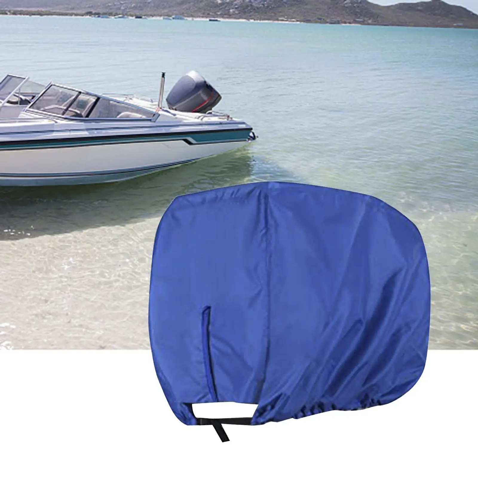 Waterproof Outboard Motor Cover Durable Heavy Duty Vented Boat Engine Hood Covers Outboard Engine Cover for Boat Motor 25-50HP