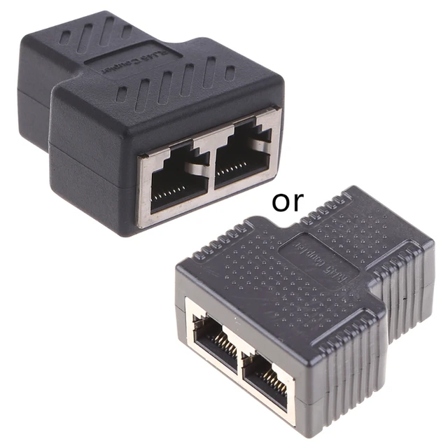 Câble adaptateur répartiteur réseau RJ45 8P8C 1 mâle à 2 femelle Port Lan Ethernet  répartiteur réseau