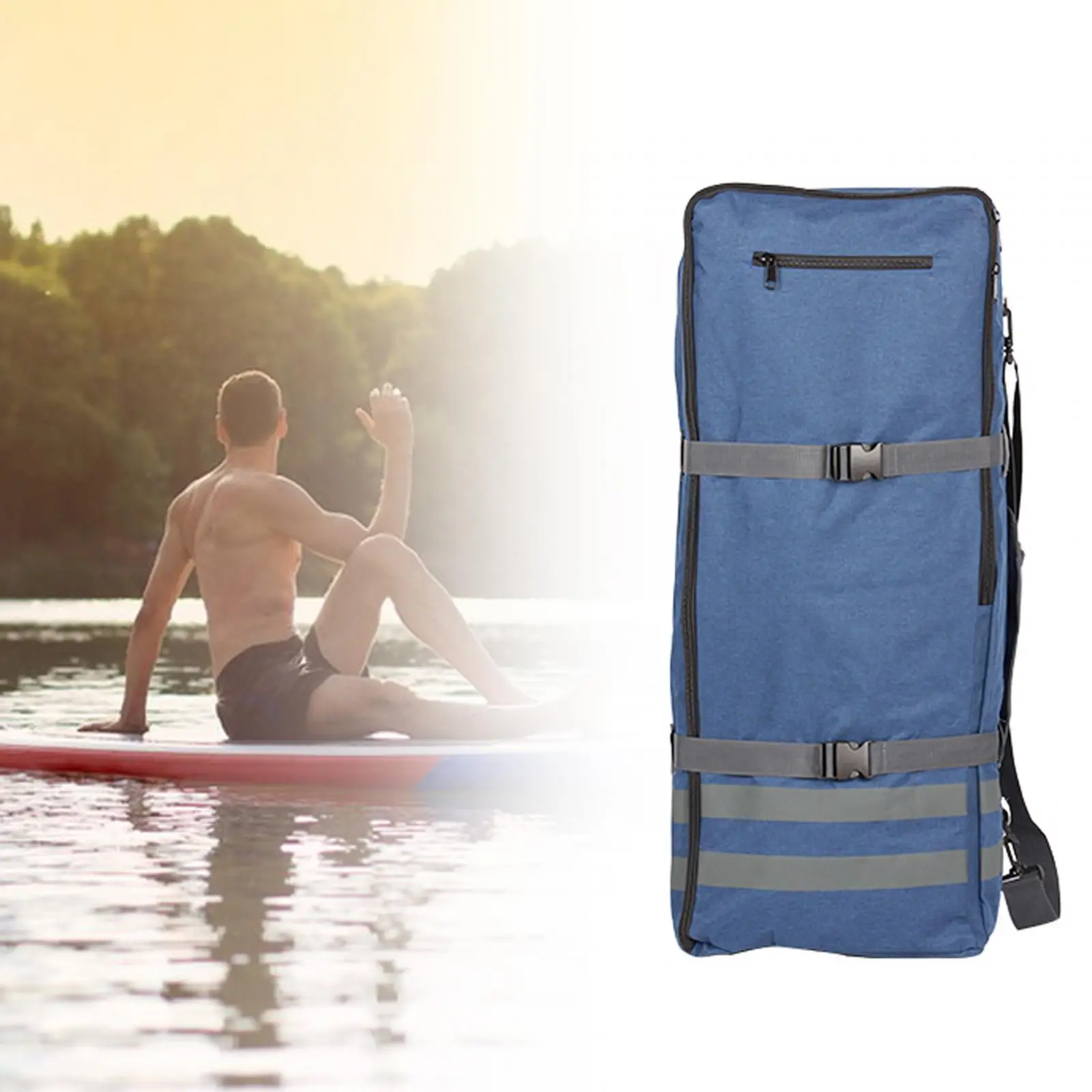 Paddle Board Travel Bag Backpack 90x36x26cm Accessories Padded Adjustable Straps