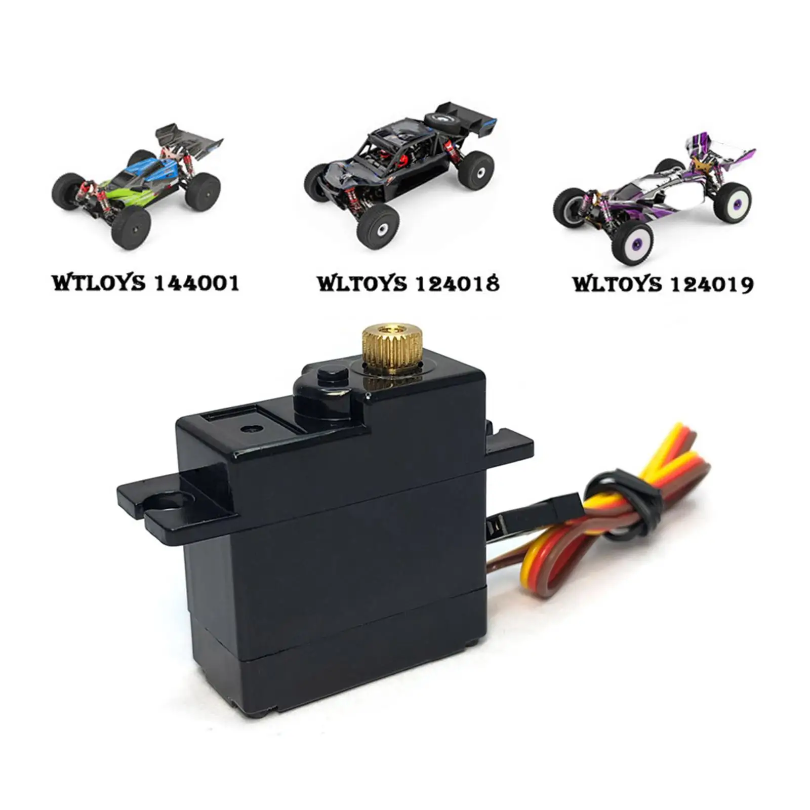 RC Car Gear Servo 28x29.6cm for Wltoys 144001 124019 1/12 Scale RC Car Model