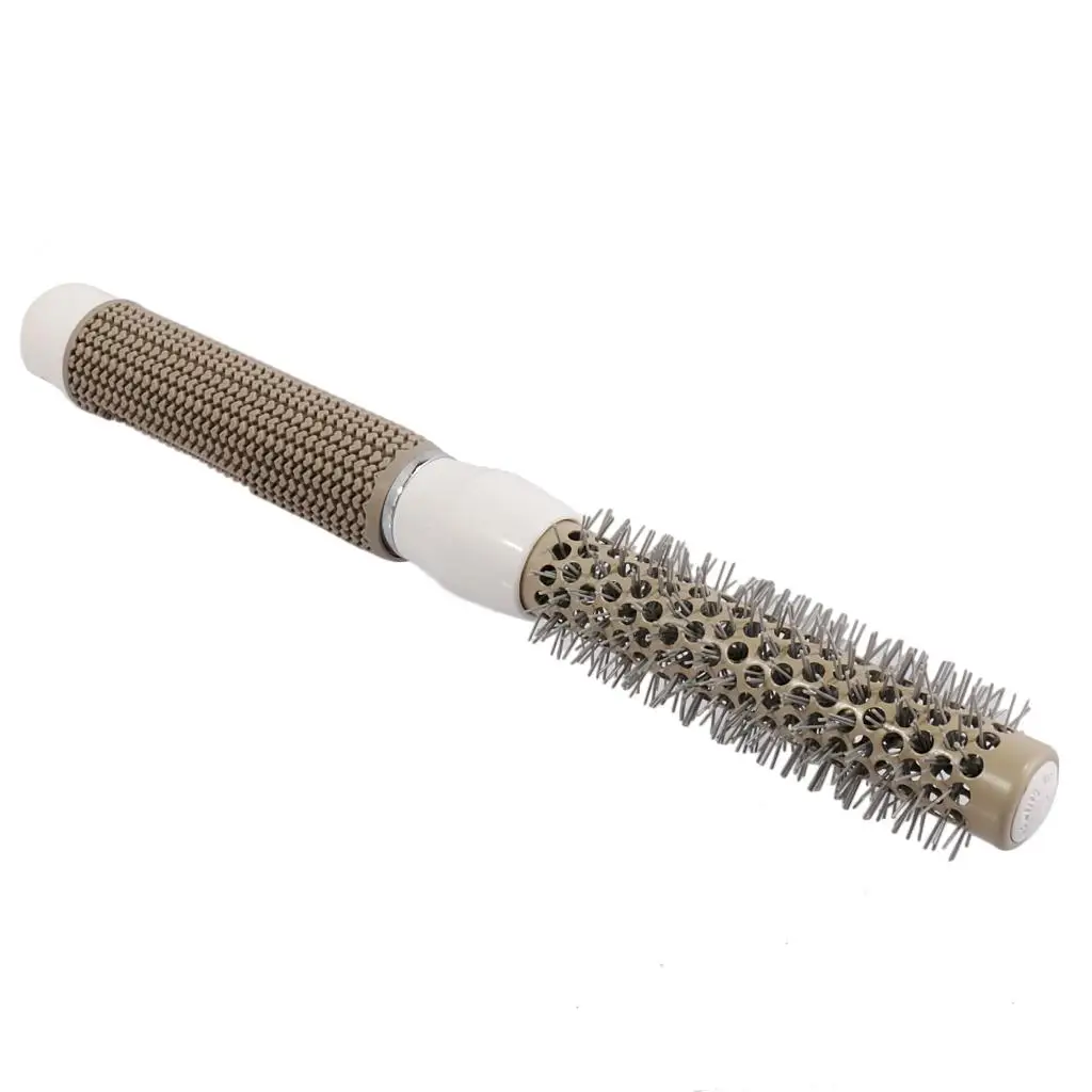 2 X Hair Brush Curly Hair Styling Small Round Brush Grey Comb