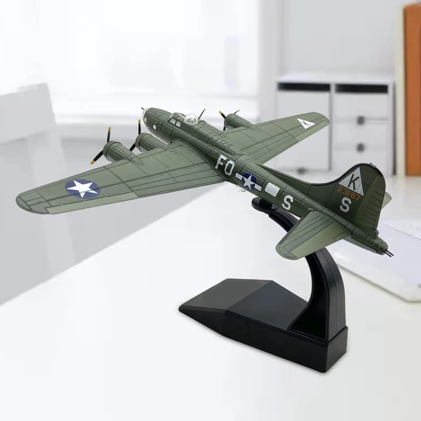 1: 144 Alloy US B 17 Aircraft Model Miniature Multipurpose Durable Plane Souvenir Aviation Collectibles Realistic