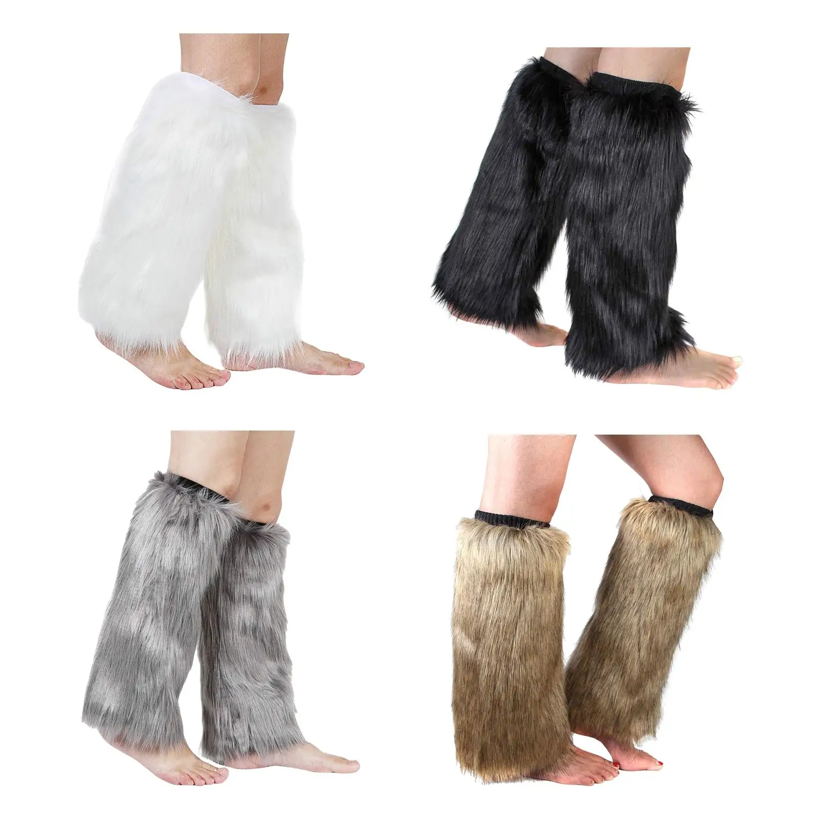 Leg Warmers Eskimo Party Costumes Stockings Boot Covers Boots Cuff Cover for Adult Long Boots Heels Cosplay Costume Party
