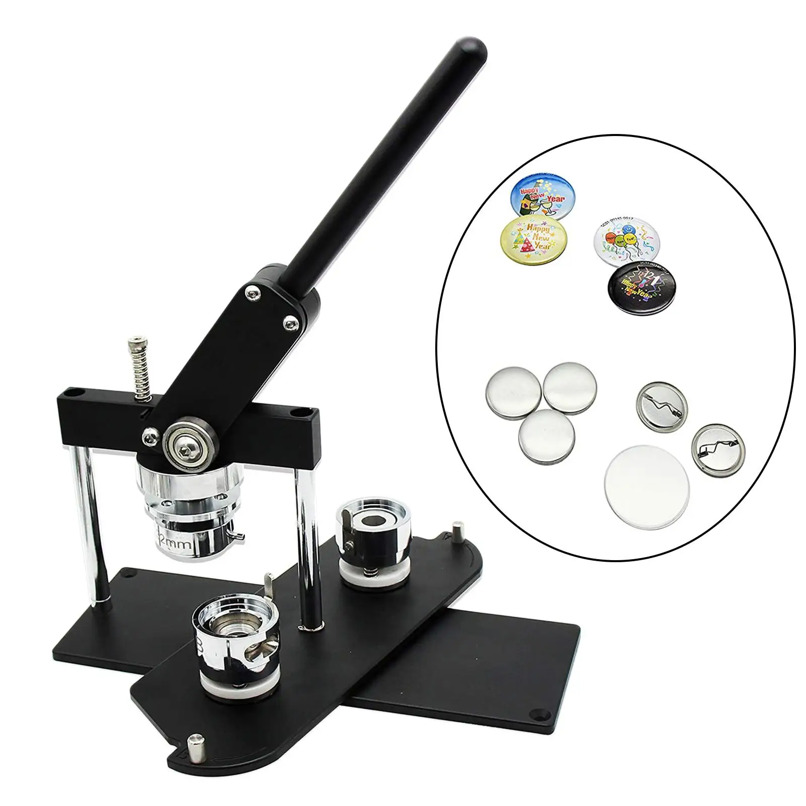 Rotary Badge Maker Machine Making Pin Button Press Cutter Circle Button Badge Machine Badge Button Making Kits