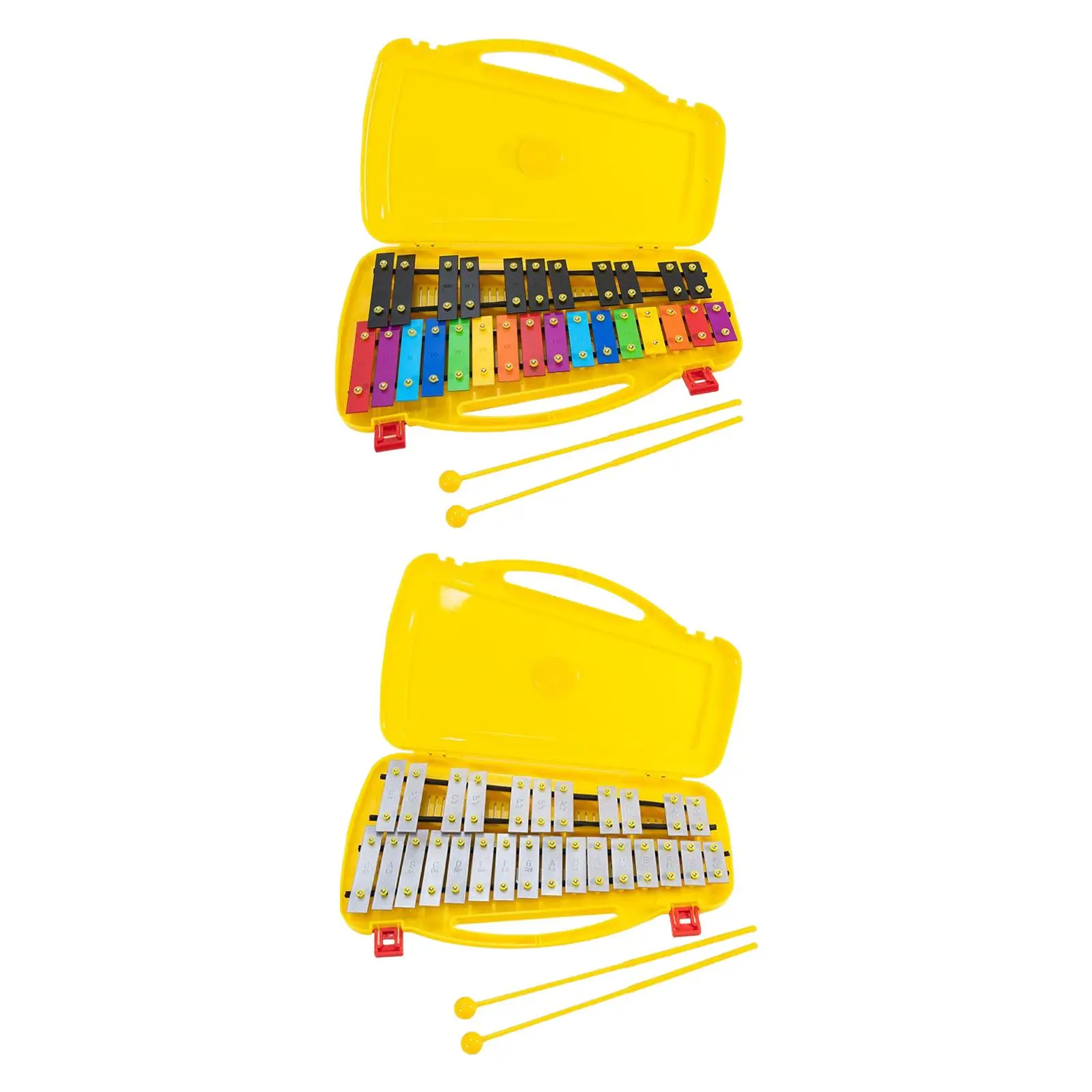 Glockenspiel with Case Perfectly Gift 27 Note Xylophone for Adult Percussion Instruments