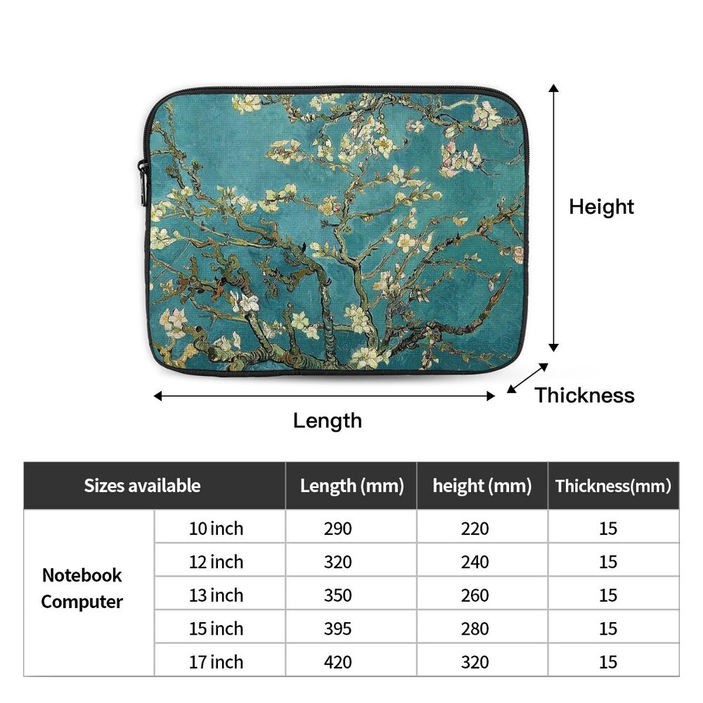 Arte, restaurado Blossoming, Notebook Sleeve Case, Original, 12 