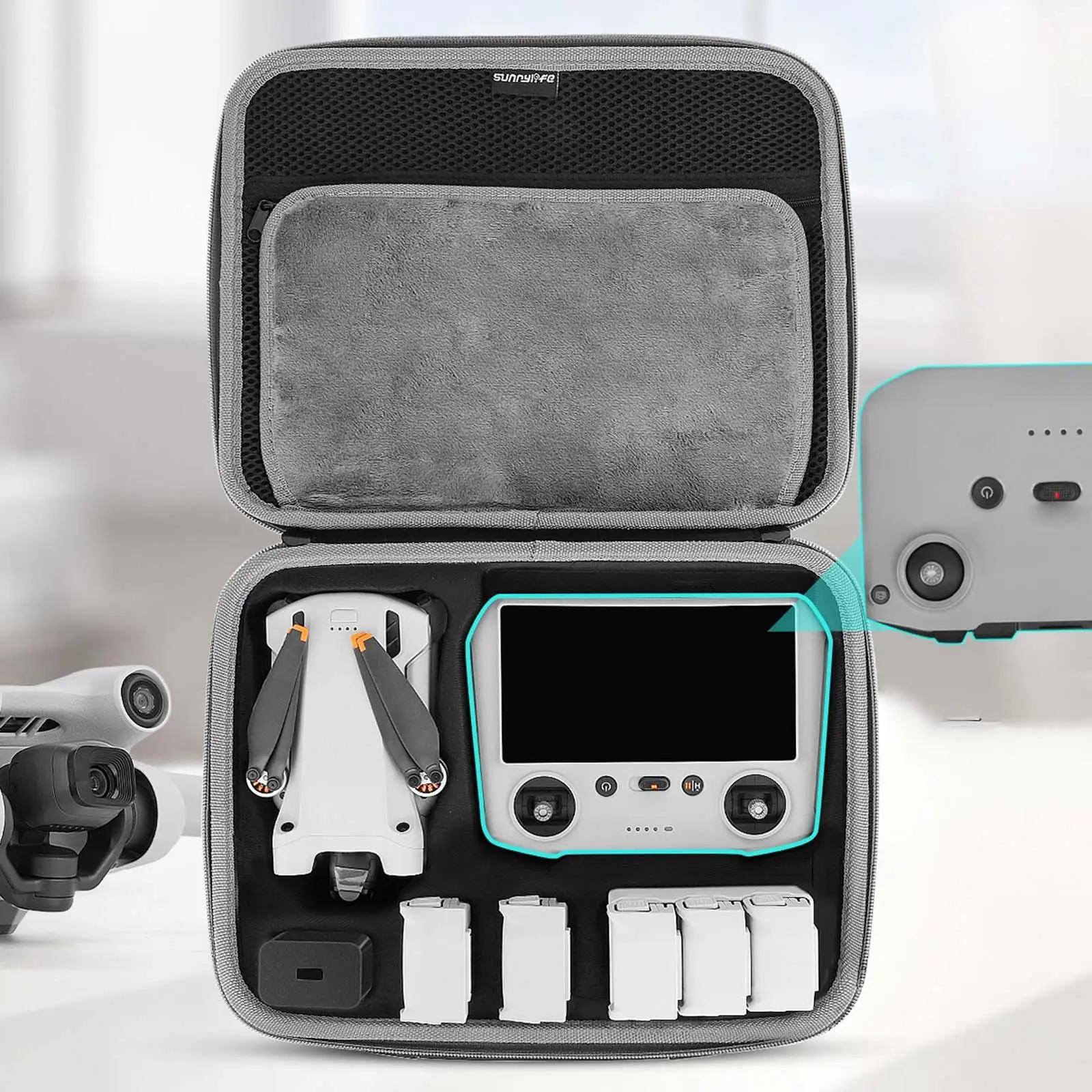 Mini Carrying Case Mini Drone Accessories RC Remote Control Package Handbag for Mini 3 Pro Drone Remote Controller Accessories