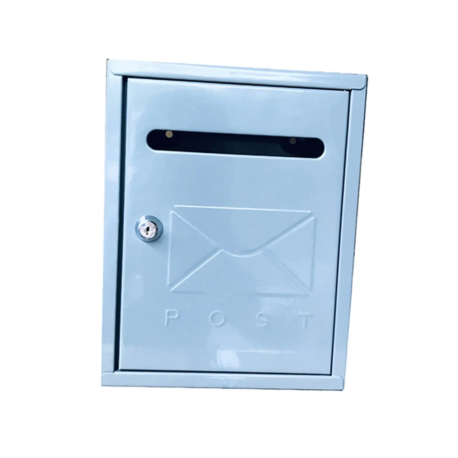 Locking Wall Mailbox Outdoor Mail Box Multifunctional Rust Resistant 21.7x30x7cm for Commercial Rural Home Scratch Resistant