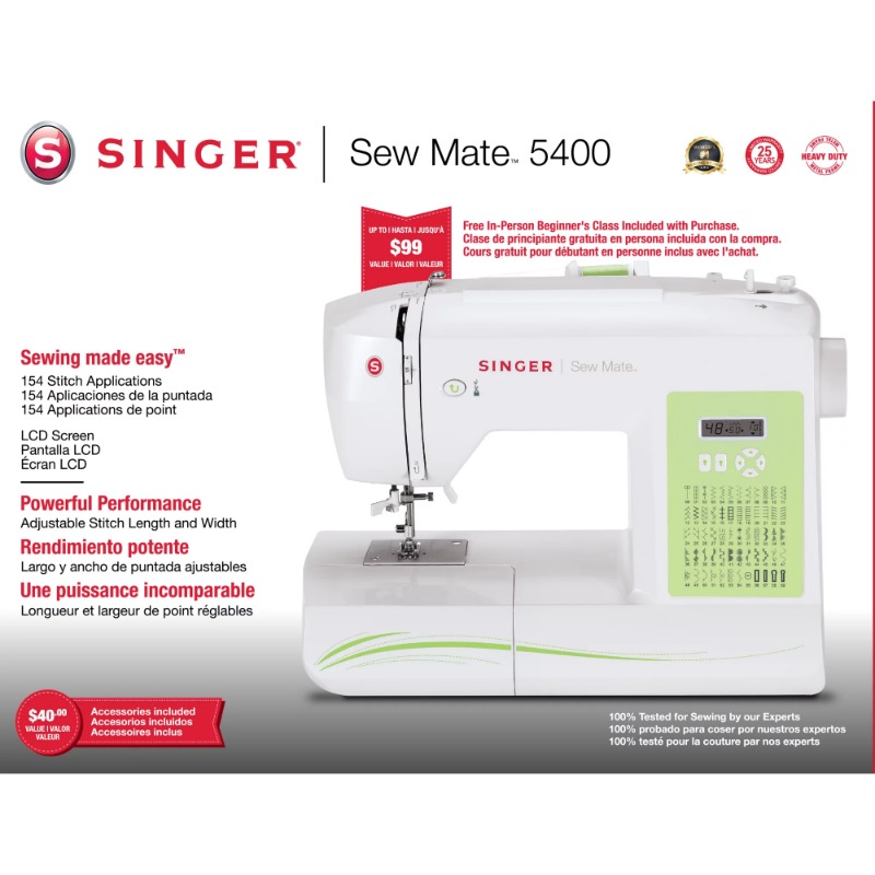 Title 5, Computergesteuerte Nähmaschine SINGER® 5400 Sew...