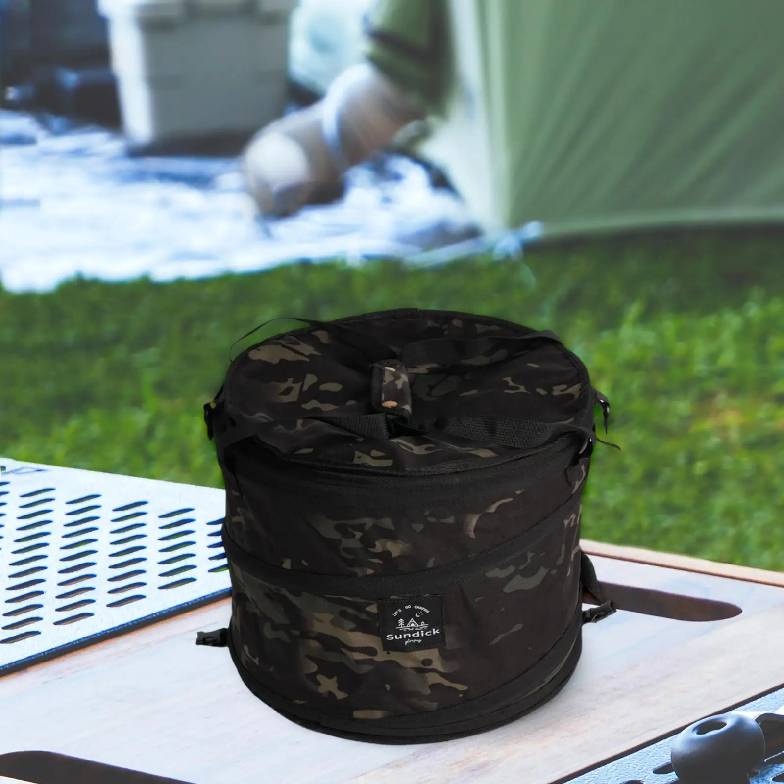 Recycle Bin Reusable Multifunctional Garbage Can Collapsible Camping Trash Can