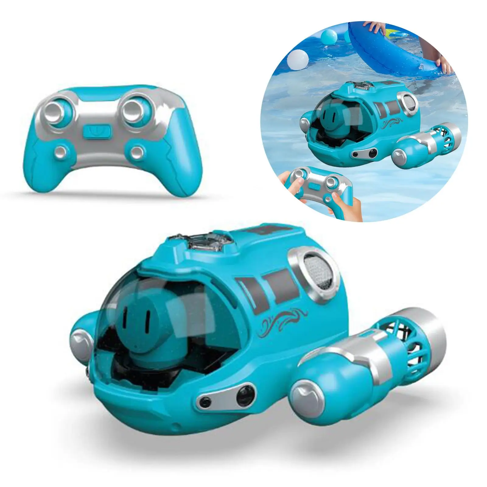 Remote Control Spray Gasboat Simulation Forward Backward Light up RC Boat Water Toy for Park Gift Swimming Pool Lake Adults Kids