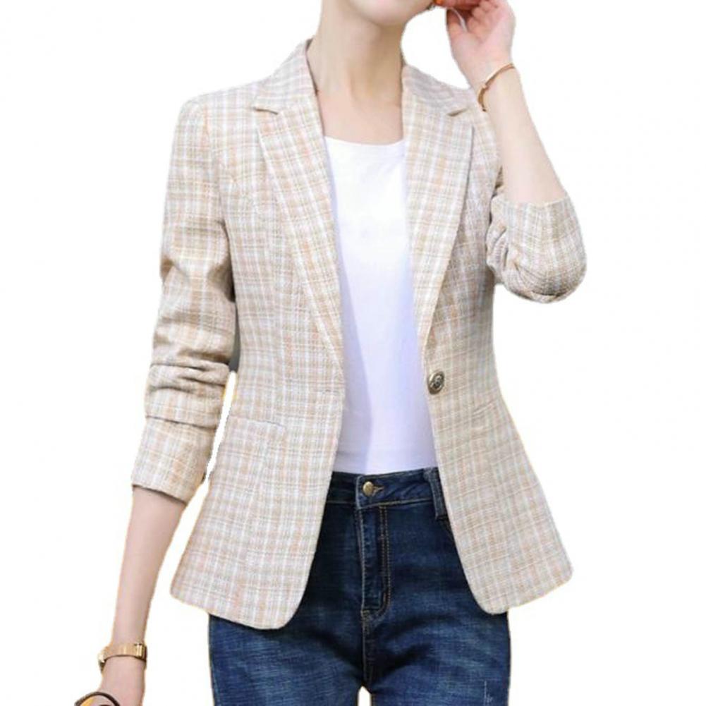 Title 6, Blazer da donna Stampa scozzese vintage Collett...