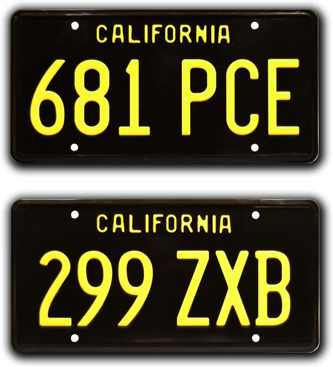 Celebrity Machines ADAM-12 Metal Stamped License Plates E534293 E999001 