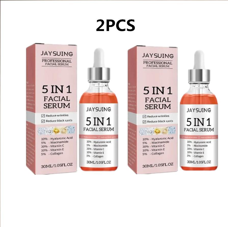 Best of 2pcs 5 In 1 Face Serum Moisturizing Hyaluronic Acid Anti Wrinkle Aging Vitamin C Whitening Facial Serum Shrink Pores Skin Care Reviews & Tips