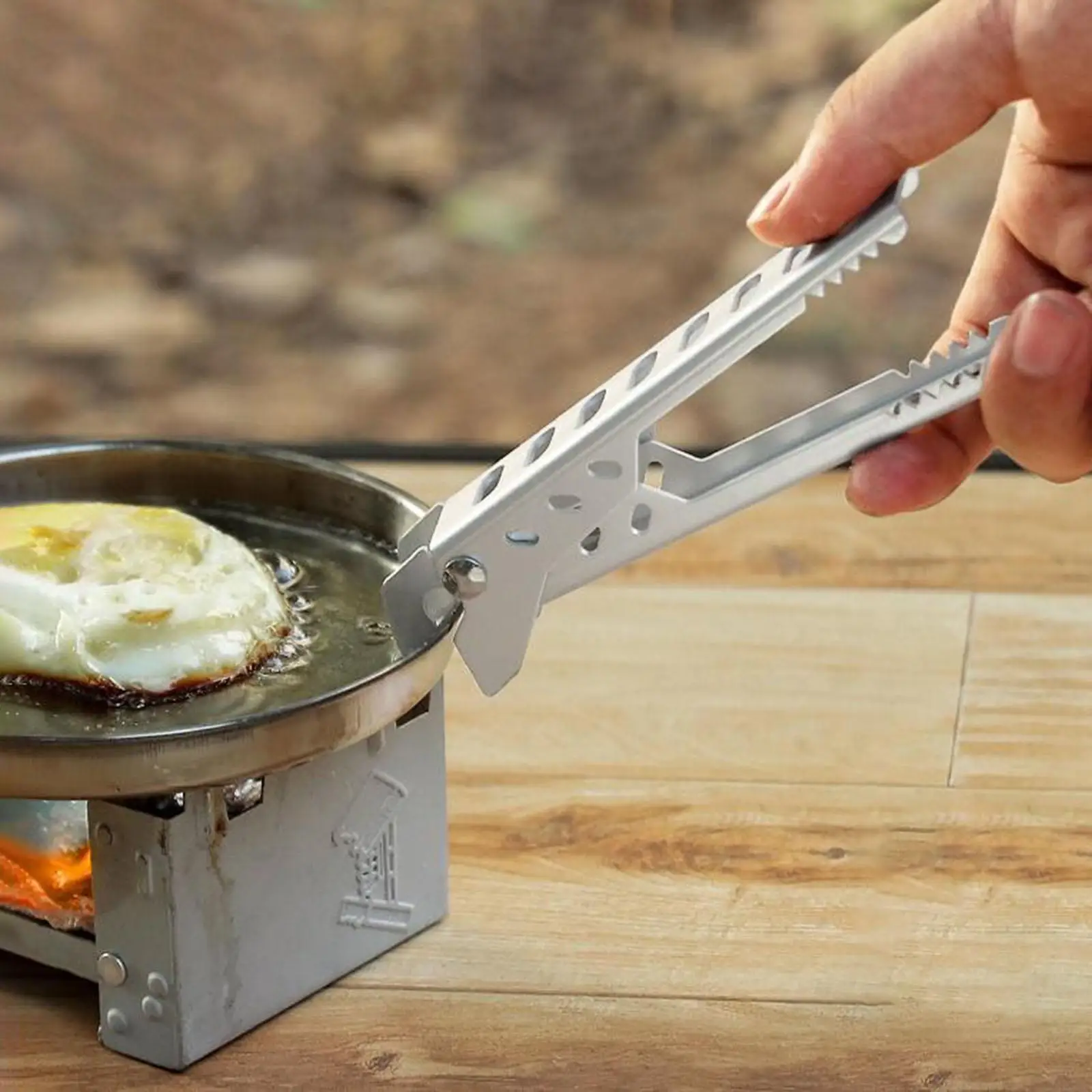 Aluminum Pot Clamp Pan Handler Lifter Cooking Gripper Camp Cookware Holder