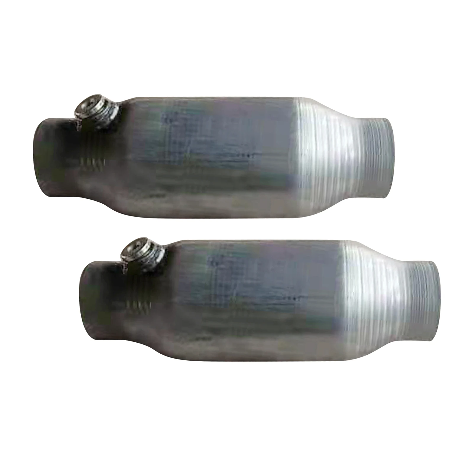 2Pcs 2.5 inches Universal Stainless Catalytic Converter High Flow 410250 High Performance