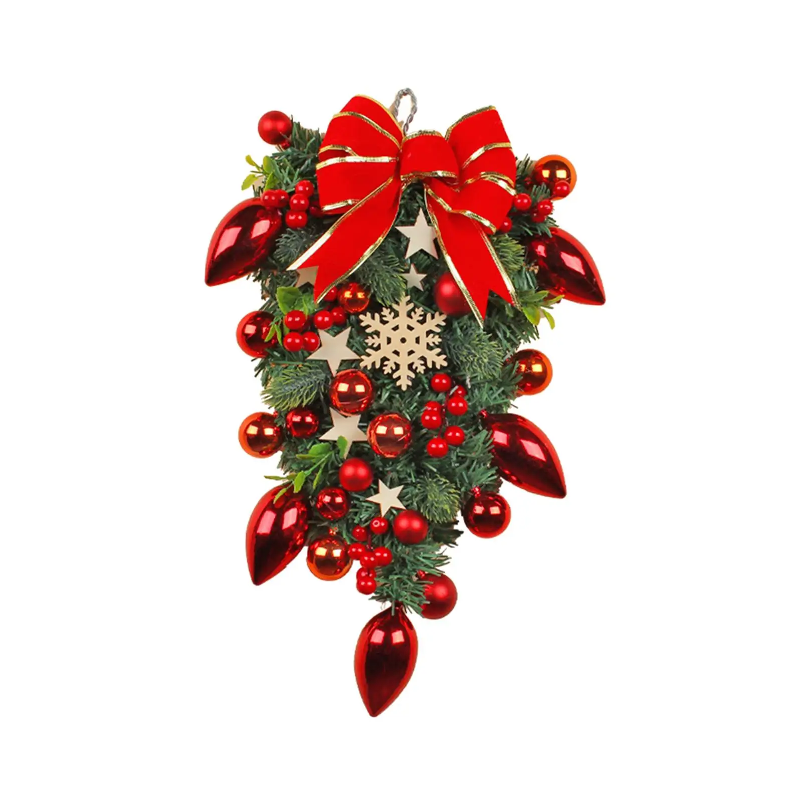 Christmas Tree Wreath Decorative Ball Holiday Mantle Hanging Garland
