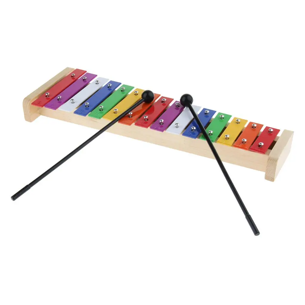 Exquisite 1 Xylophone for Kids Chromatic Glockenspiel Hand Percussion with