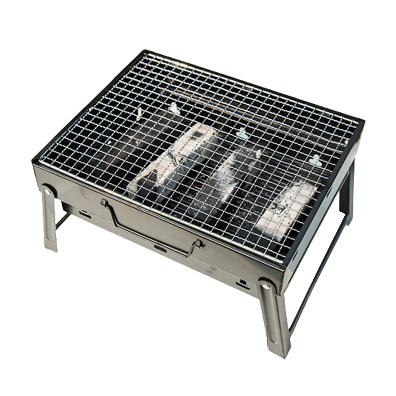 Title 10, Outdoor BBQ Charcoal Grill Easy Carrying Reinfo...