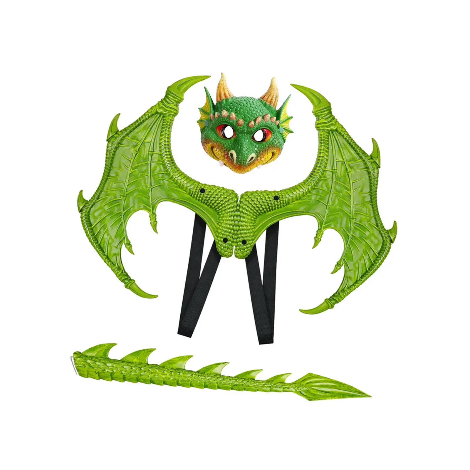 Dinosaur Tail Mask Wing Set Carnivals Birthday Child Dragon Costume for Kids