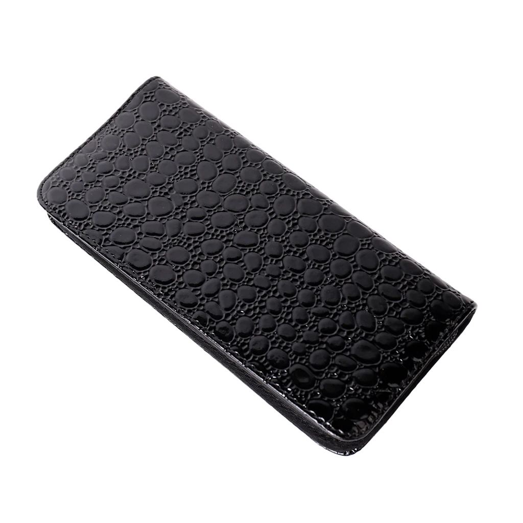 PU Leather Hair  Case Hairdressing Barber  Pouch Holder Black