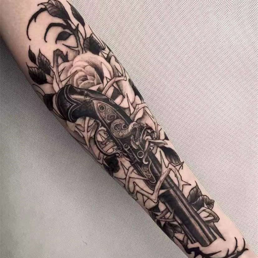 Kräuter Engel Temporäre Tattoos für Frauen Mann Punk Fake Tattoo Dauerhafte Arm Kunst Aufkleber Wasserdichte Flügel Tatuajes Temporales – Detail 3