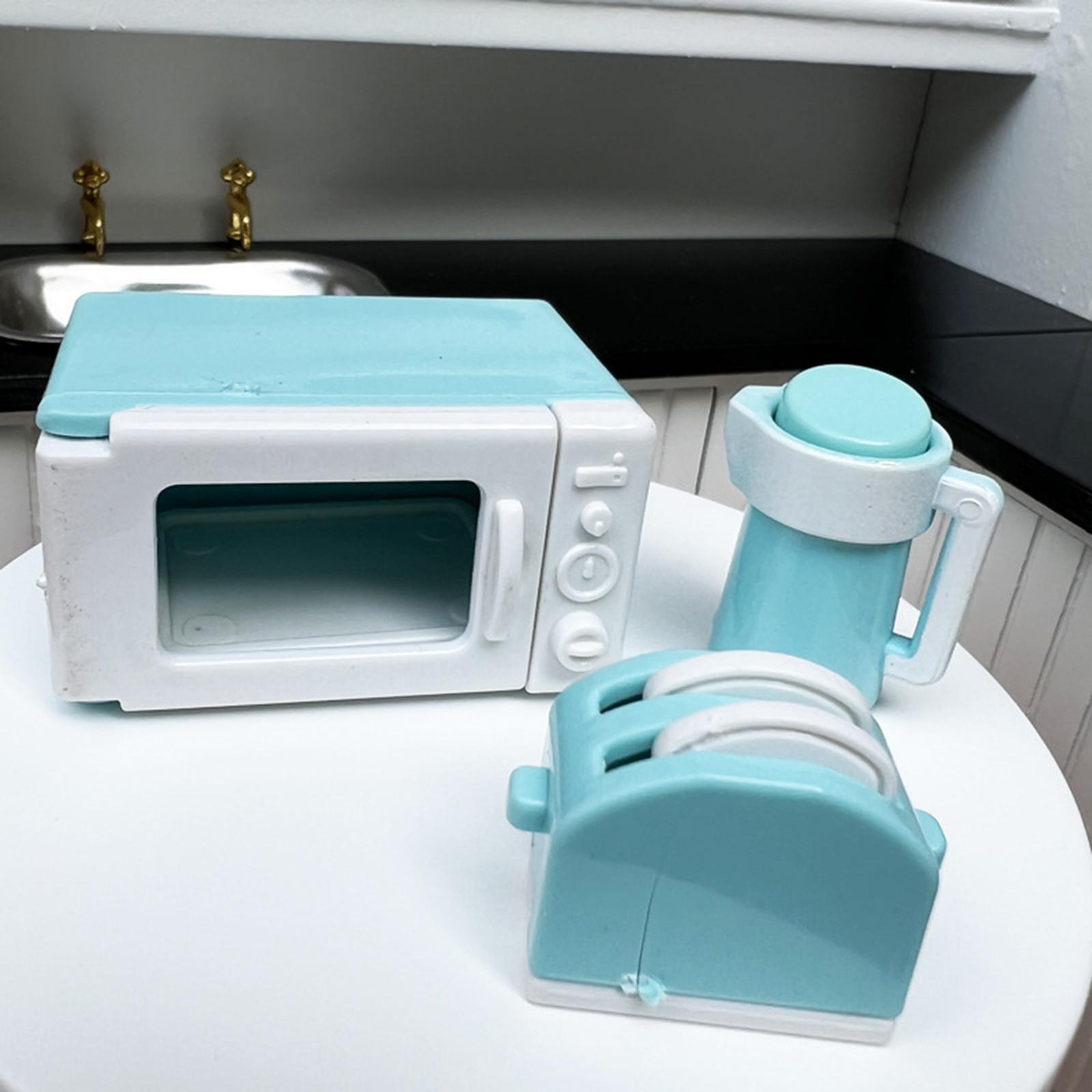 1:12 Scale Dollhouse Kitchen Microwave Oven Playset Furniture for Ornament Kids Gifts