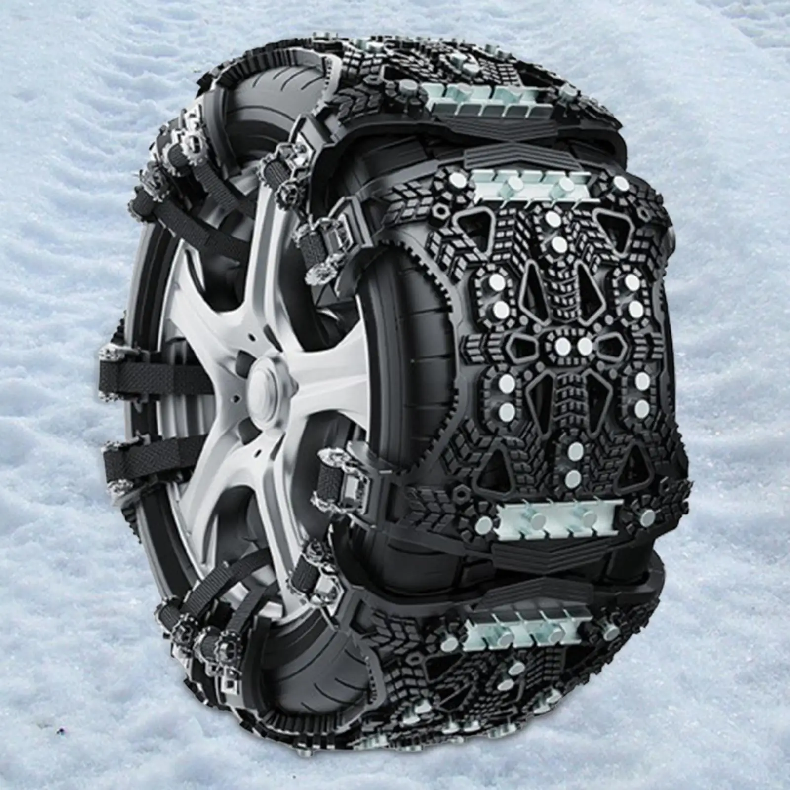 Car Wheel Tire Ice Snow Chain Portable for Snowy and Muddy Roads Sturdy