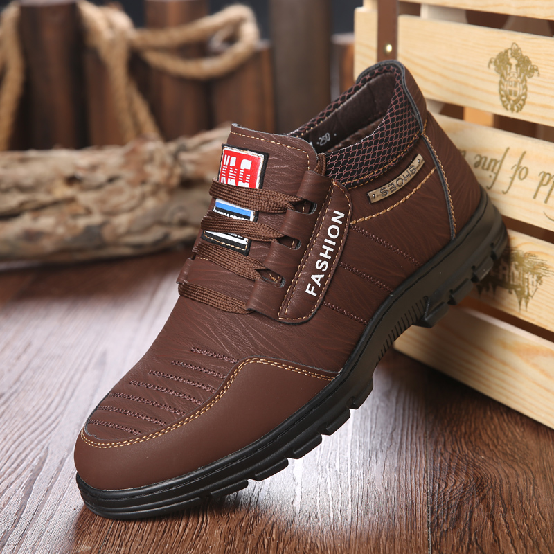 Title 23, Winter Men Boots Leisure Leather Luxury Casual ...