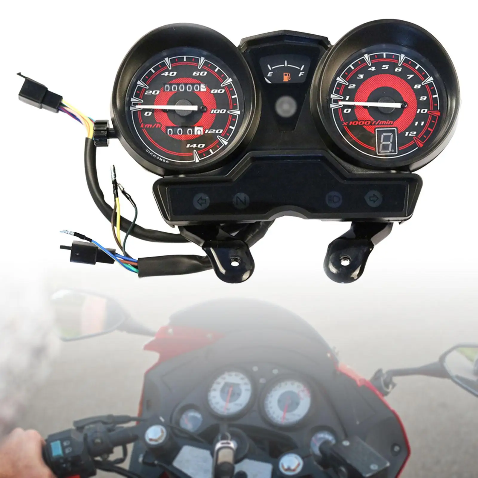 LED Digital Speedometer Tachometer for Yamaha Ybr125 Easy Installation