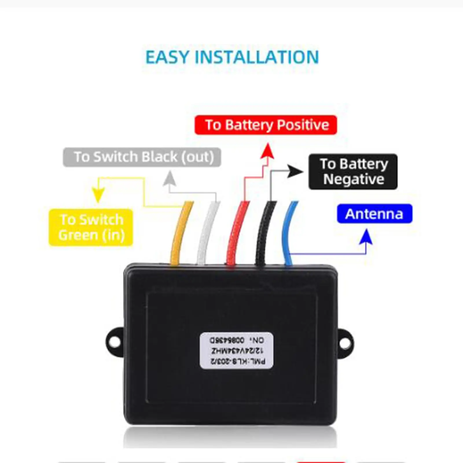 Wireless Winch Remote Controller Parts Winch Switch for Vehicle Trailer