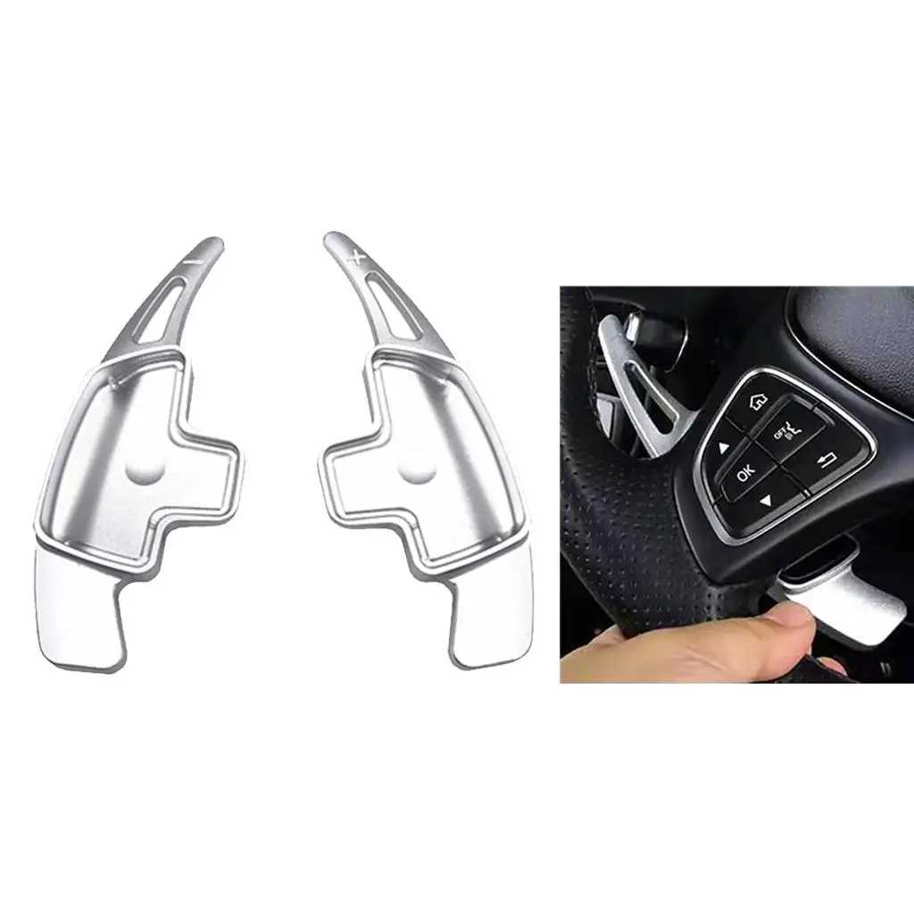 Aluminum Alloy Steering Wheel Paddle er Extensions for A Class