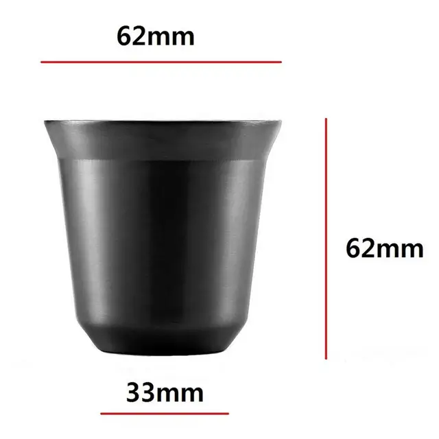80ML Nespresso Cup Coffee Cups Businnes Style Originality Mini Golden  Stainless Steel Drinkware Cup 1PCS Tazas - AliExpress