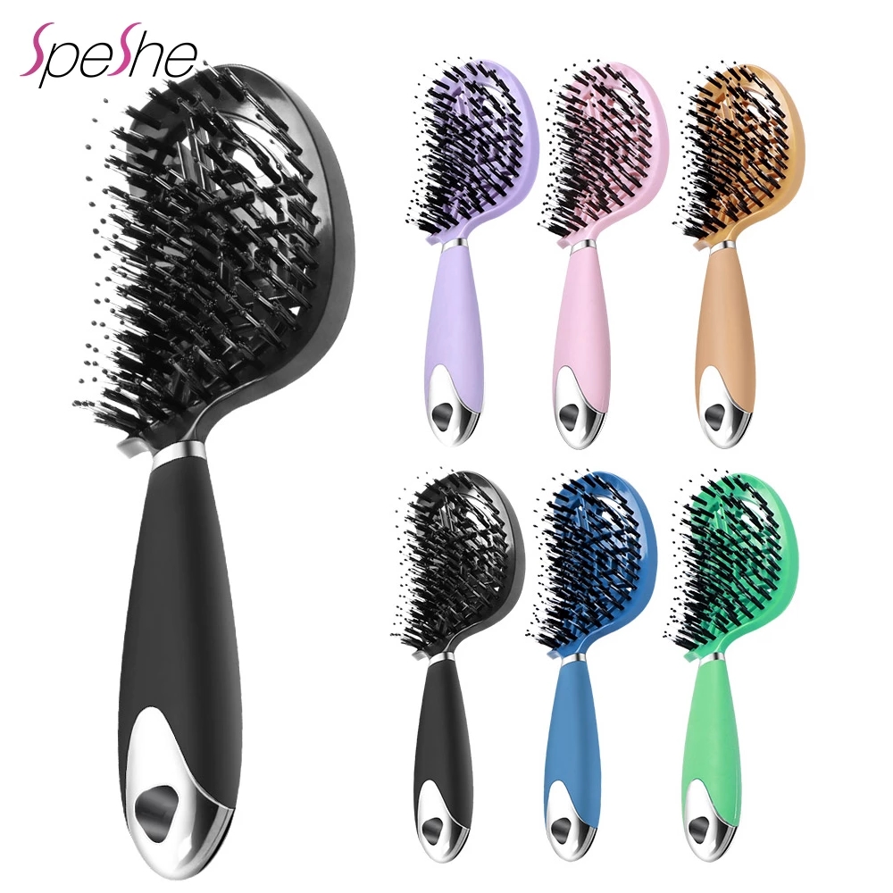 Best of 1Pc Curved Vented Hair Comb Massage Hair Brush Detangling Hairbrush Women Fast Blow Drying Wet Dry Curly Hair Styling Tools Reviews & Tips