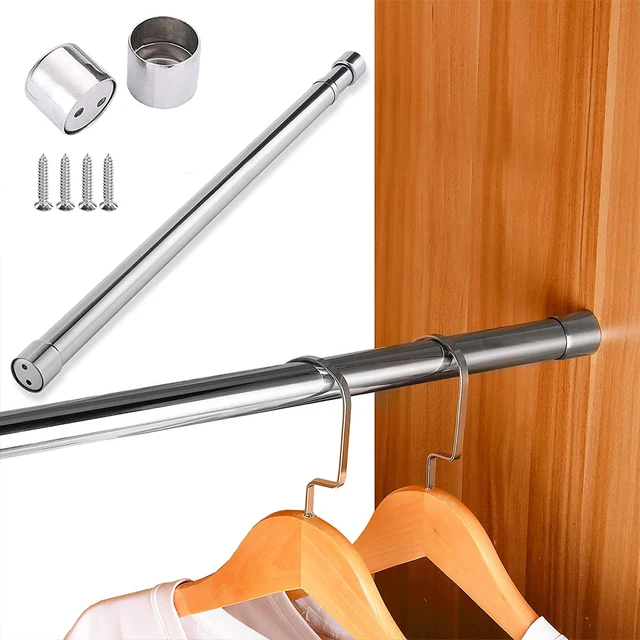 Estante de utensilios de cocina de aluminio para colgar con 10 ganchos y 2  tornillos para armario de cocina, armario, baño, bar, dormitorio, montaje