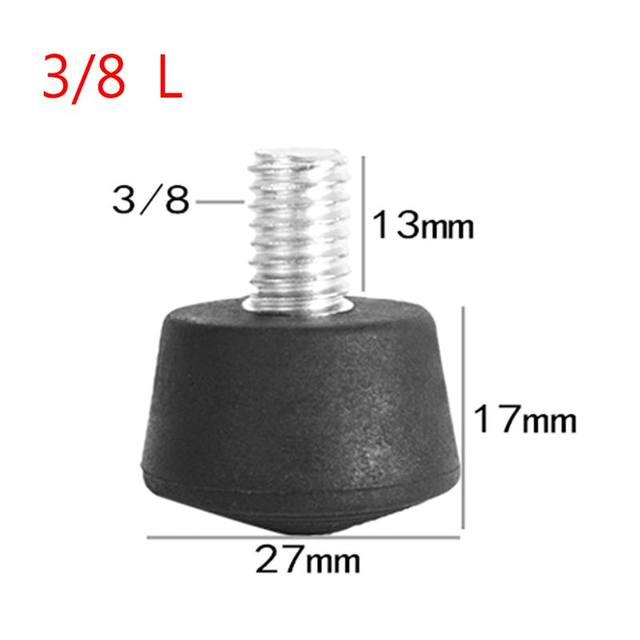 3 Pieds En Caoutchouc Antidérapants Pour Trépied – Filetage 3/8 Pouce, Compatibles Avec La Plupart Des Trépieds Et Monopodes