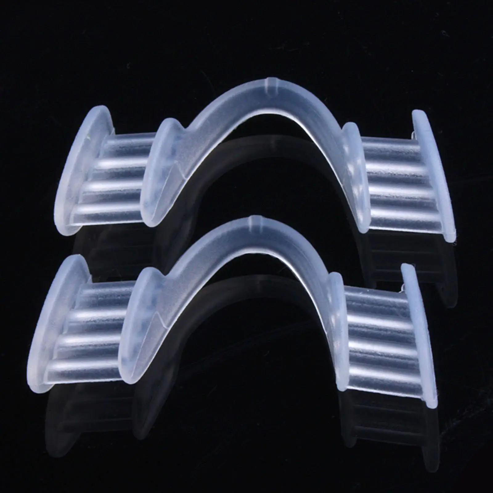 2x Silicone Night Mouth Guard Prevent Clenching Comfortable for Night Sleep Tooth Protector Tooth Guard for Teeth Grind