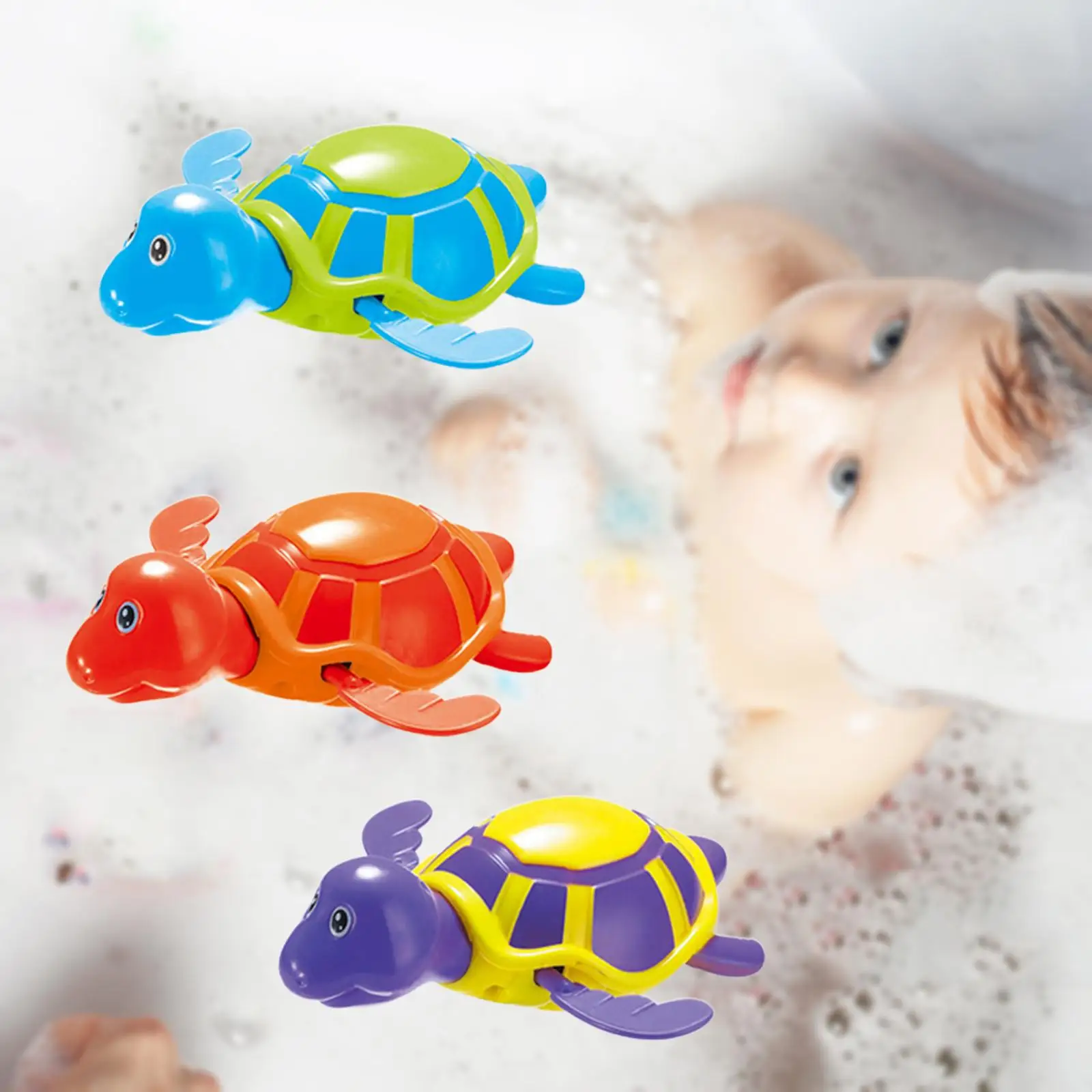 Wind up Swimming Turtle/Hippocampus Toys Water Bathtub Fun Bathtime Gift
