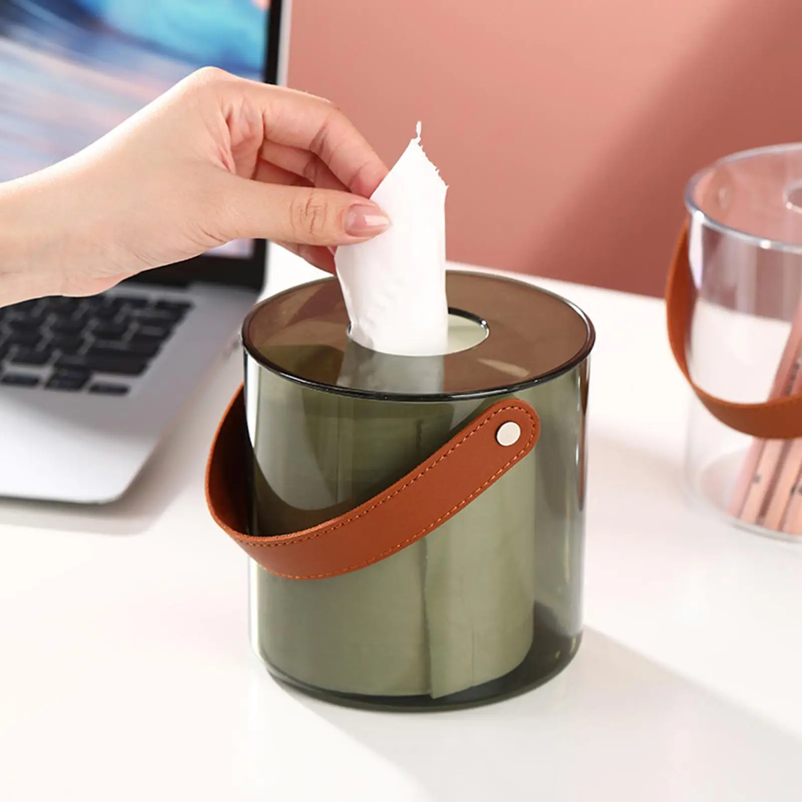 Modern Napkin Storage Organizer Napkin Holder Paper Towel Dispenser Container Facial Tissue Box for Desk Restaurant Decorative