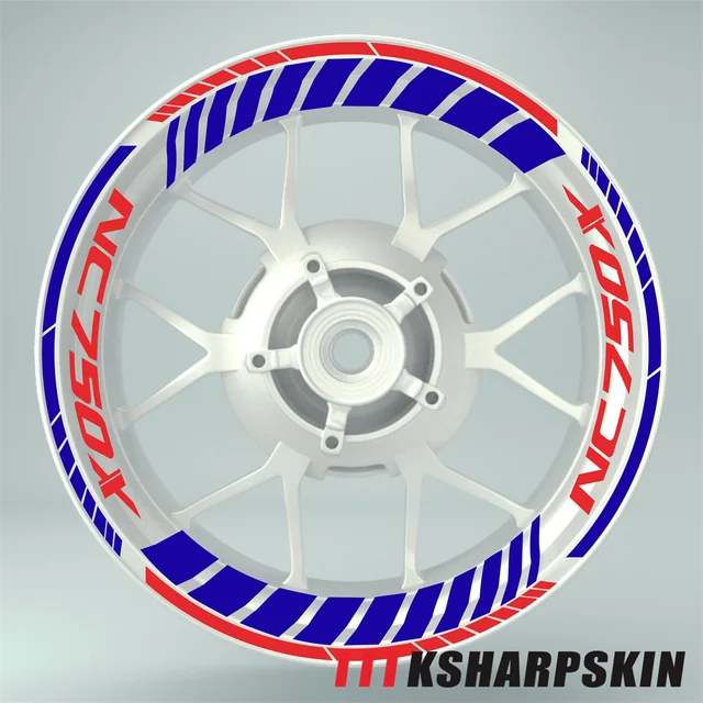 Honda NC750X Wheel Stickers - Classic Standard Design - SpinningStickers
